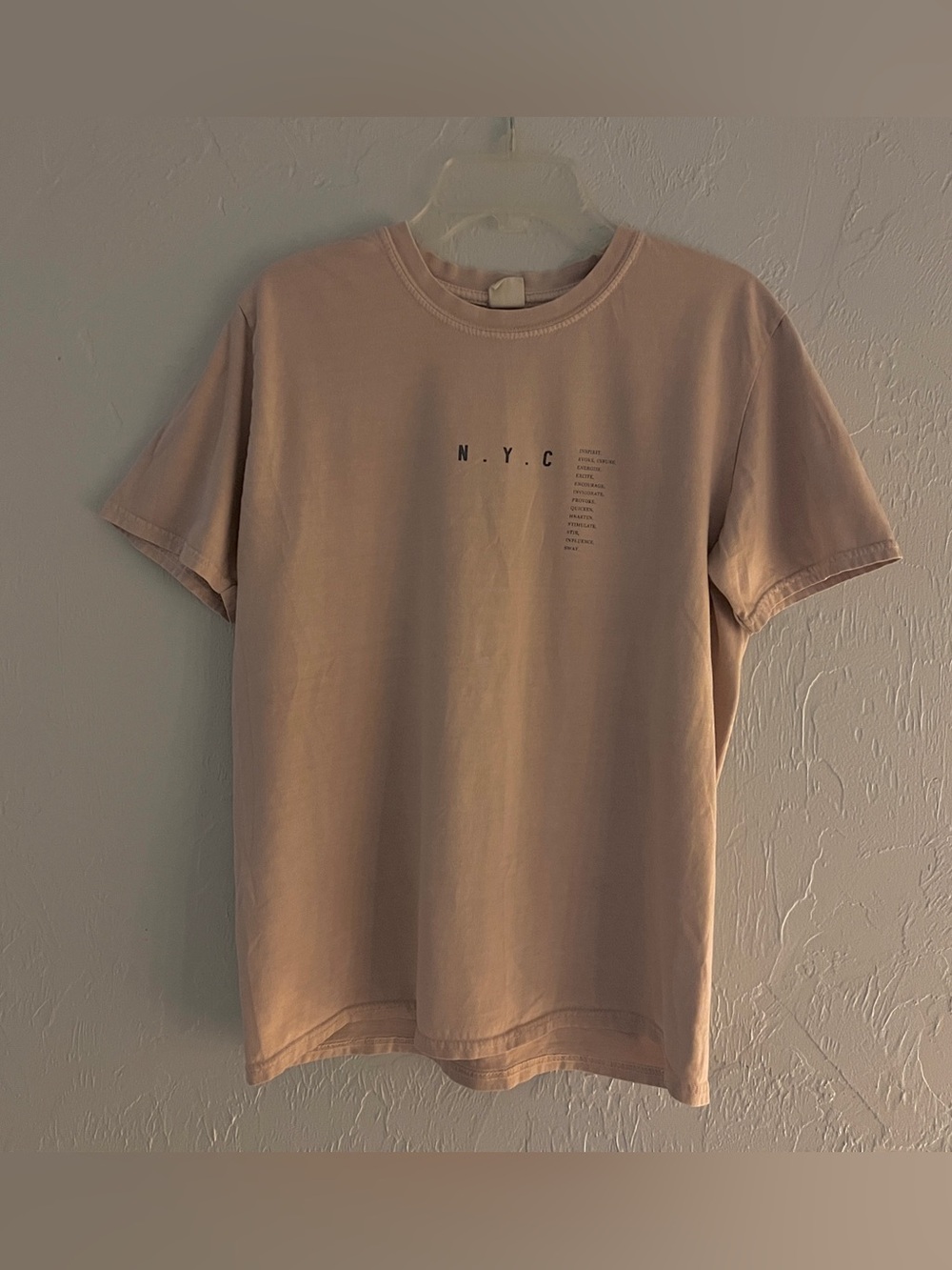 Urban Outfitters Blush Pink NYC Graphic Tee